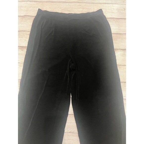 West End Elastic Waist Black Pants Like Chico’s Travelers Size Large - Picture 2 of 6